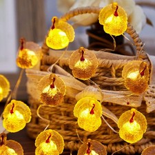 Fall Harvest 3D Turkey String Lights, Cute Decorative Lights Copper Wire 8ft ...