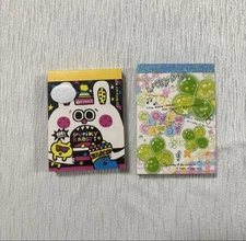 Heisei Retro Girls Notepad Set Kamio Japan Cute Stationery Used