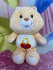 13" PLUSH VINTAGE ORANGE HUSKY TALKING SECRET PADLOCK COLLECTIBLE CARE BEAR TOY