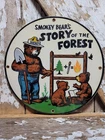VINTAGE SMOKEY BEAR PORCELAIN SIGN OLD FOREST SERVICE NATIONAL PARK PREVENT FIRE
