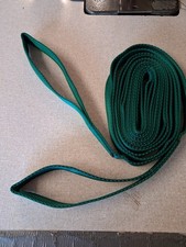 Draw Reins. Full Size Polypropylene Cushion Web.  Dark Green 
