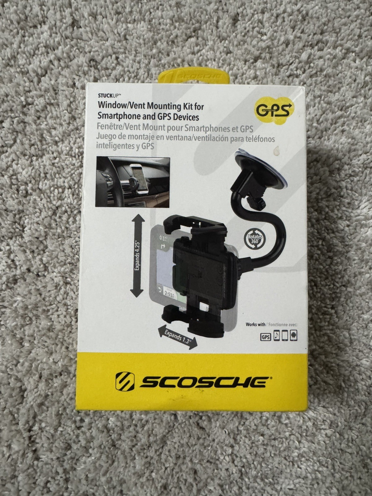 Scosche Stuckup Window/Vent Mounting Kit for Smartphones and