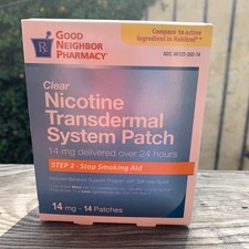 Good Neighbor Pharmacy Transdermal System Nicotine Patch Step 2 14mg 14 patches
