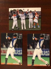 A Baseball Card Showing Otani With Sho Nakata From His   Nippon Ham.