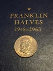 Uncirculated 1963-D 50C Franklin Half Dollar With Album- NO RESERVE!