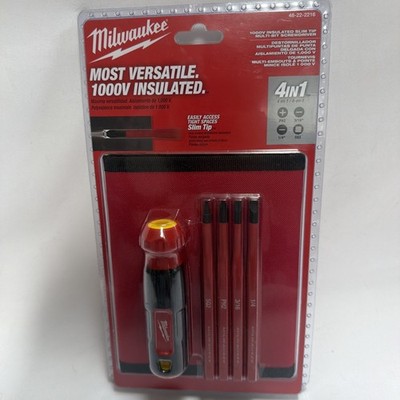 Milwaukee 48-22-2216 4-in-1 1000V Insulated Slim Tip Multi-Bit Screwdriver