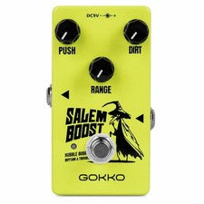 GOKKO GK-60 Salem Boost Guitar Pedal Clean Treble Booster for Electric | Volu...
