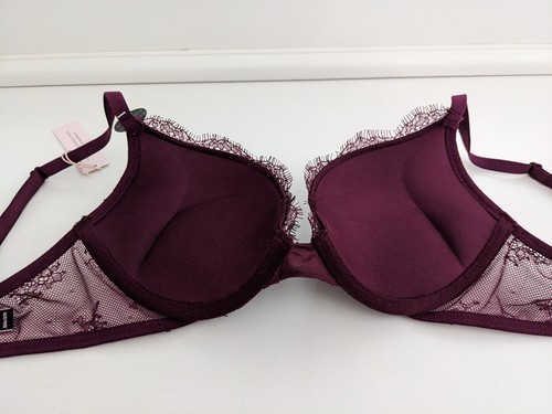 NWT! Victoria's Secret Bombshell Plunge Bra **Adds 2 Cup Sizes!** 32A - Picture 5 of 11