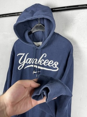 VINTAGE New York Yankees Hoodie Mens 2XL MLB Center Swoosh Nike