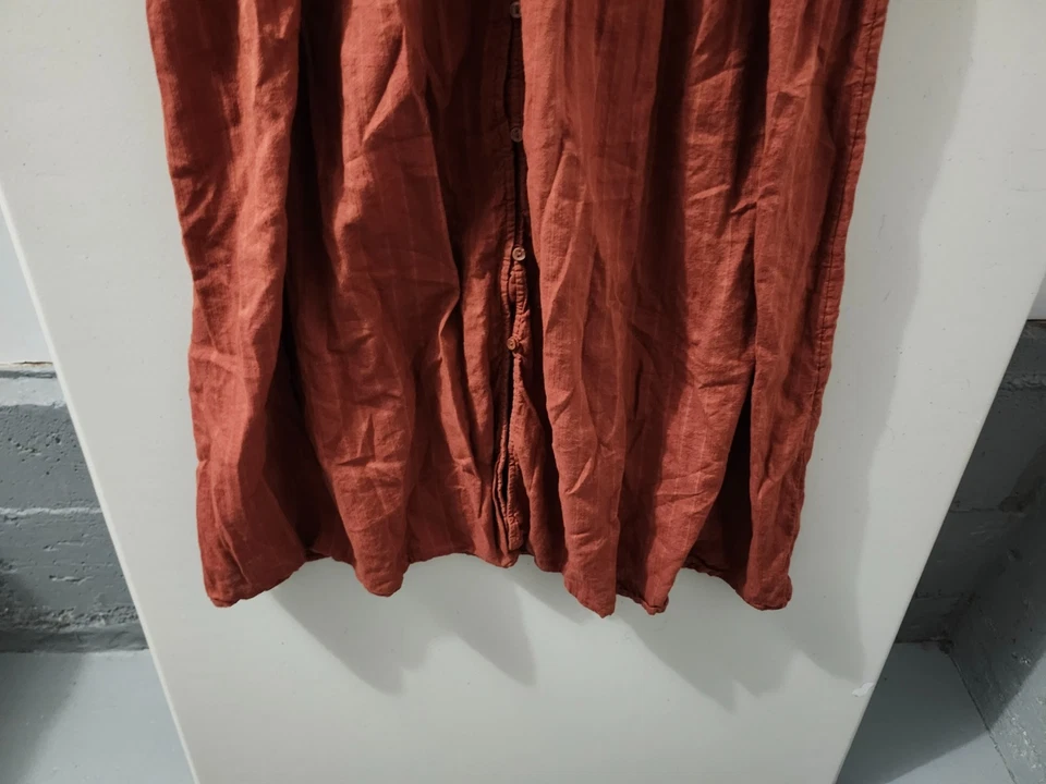 Vestido Old Navy Para Mujer S Pequeño Midi Acampanado Columpio Manga Abullonada Dobby Empire Cottage Foto 3 de 4