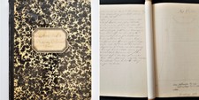 1904 antique HAND WRITTEN SKETCH BOOK german SEWING CLOTHING children patterns