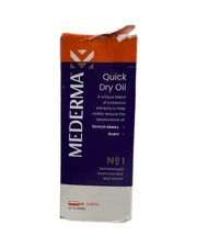 MEDERMA QUICK DRY OIL FOR SCARS DRY SKIN & STRETCH MARKS 2oz Fast Ship NEW