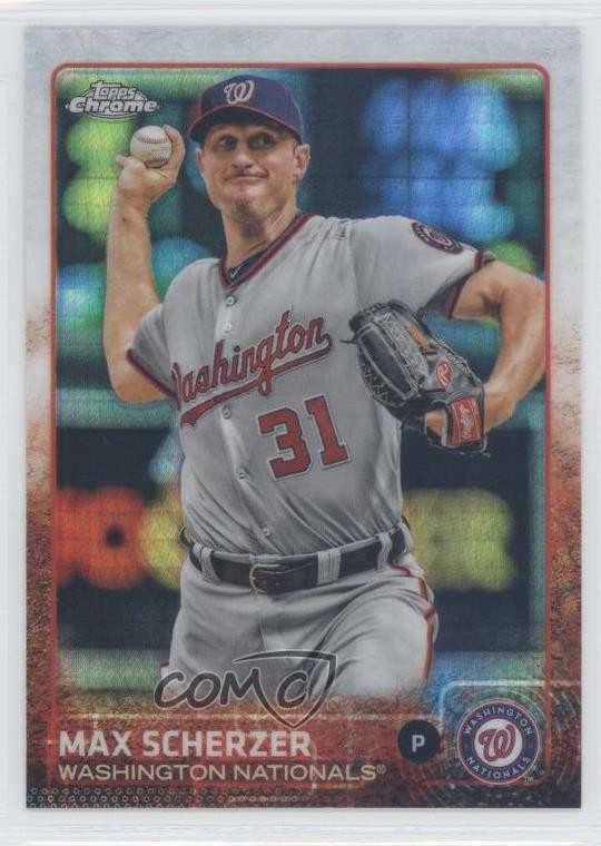 2015 Topps Chrome Prism Refractor Max Scherzer #98 6u5