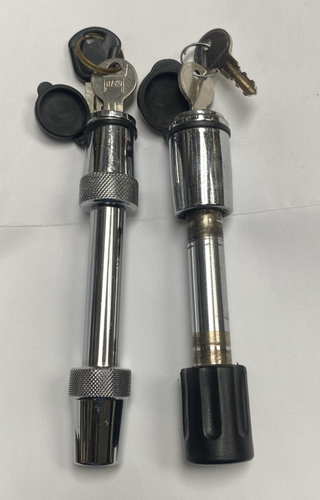 (2) draw-rite Receiver Locks 1 new 1 slightly used 5/8” Pin Fits 2”