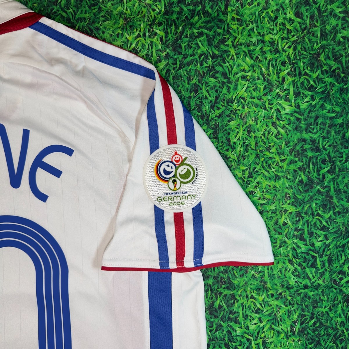Zinedine Zidane #10 France 2006 World Cup Away Final Jersey Size