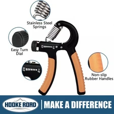 Adjustable Hand Grip Trainer Gripper Strengthener Gym Strength Power Exerciser