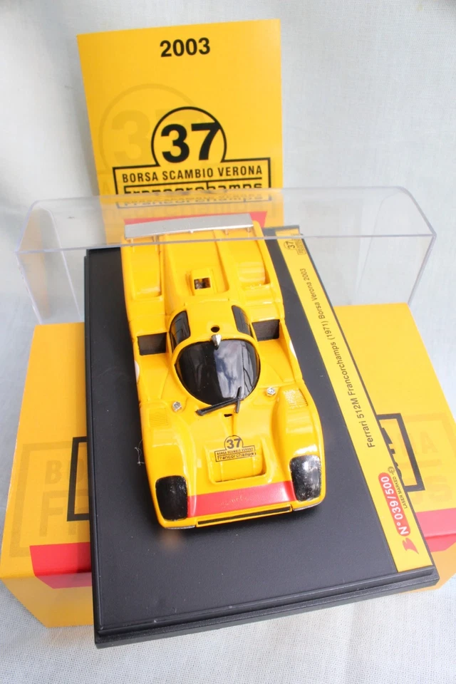 Brumm, Ferrari 512M Ecurie Francorchamps, 1/43, limited edition Borsa Scambio VR - Immagine 3 di 4