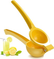 Y-ME Yellow Metal Manual Lemon Squeezer Portable Citrus Hand Juicer