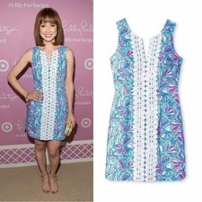 Lilly Pulitzer Target 20th Anniversary Shell Print Dress Blue Pink White 2