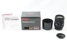 Boxed w/ Hood [Almost Unused] SIGMA Zoom 55-200mm f/4-5.6 DC Lens for NIKON JP