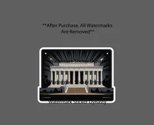 Lincoln Memorial Sticker Waterproof Decal Washington DC Travel City USA Gift NEW