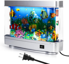 Fake Fish Tank Baby Aquarium - Artificial Fish Lamp with Moving Tropical Fish