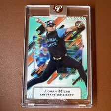2025 Topps Pristine Logan Webb #275 Pristine Aqua Refractor /199 Encased