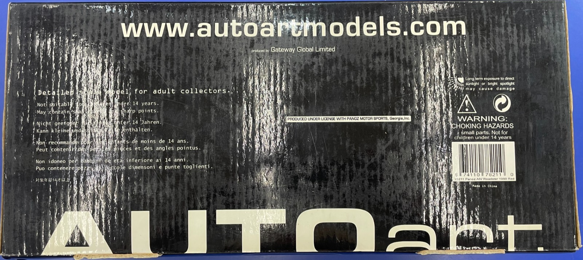 AUTOart Panoz AIV Roadster 1/18 - Maquette De Collection En Boîte