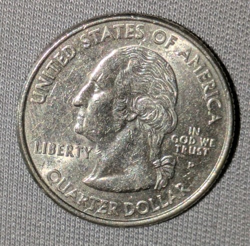 2001-P New York State Quarter Die Crack Error "Large Crown" PMD - Picture 8 of 13