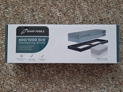 Sharp Pebble Premium Whetstone Knife Sharpening Stone 2 Sided Grit 400/1000