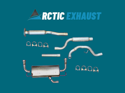 MUFFLER, MID & REAR RESONATOR ASSEMBLY FOR 2017-2019 FORD ESCAPE 1.5L