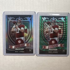 2021 Prizm Draft Picks - Holo Silver and Green Wave Crusade #170 Mac Jones (RC)