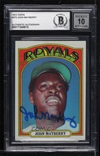 BAS 1972 Topps John Mayberry #373 BGS Authentic Auto 0q3