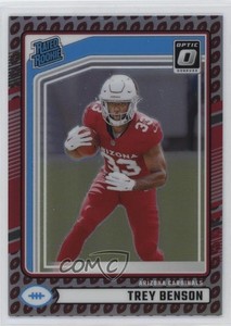 2024 Donruss Rated Optic Preview Football Emoji Prizm Trey Benson #326 Rookie RC