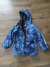 VOLCOM Snowboard Jacket Youth 14 Blue Tie Die
