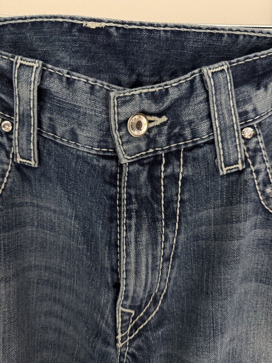 True Religion WT Billy Big T Men's 36x33 Denim Blue Jeans Bootcut
