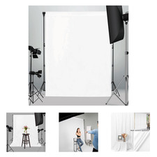 5x7ft White Photography Backdrop Soft Fabric Portrait Photoshoot Studio