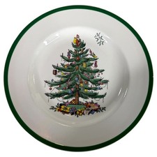 Vintage Spode Christmas Tree Dinner Plate 10.75” Made In England S3324-Y Chip