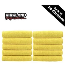 Kirkland Signature 40 cm Ultra Plüsch Auto Mikrofaser Handtücher/weiches Tuch - 10er Pack