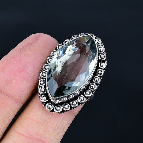 Alexandrite Quartz Gemstone 925 Sterling Silver Adjustable Jewelry Ring VJ 1318 - Picture 3 of 5