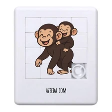 'Chimpanzee Mother & Baby' Sliding Puzzle (PZ00040297)