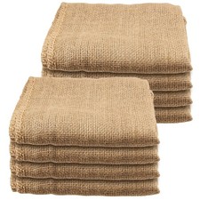 8 Pack 40 x 24 Inch Burlap Bags, Large Potato Race Sacks, Gardening, Planting