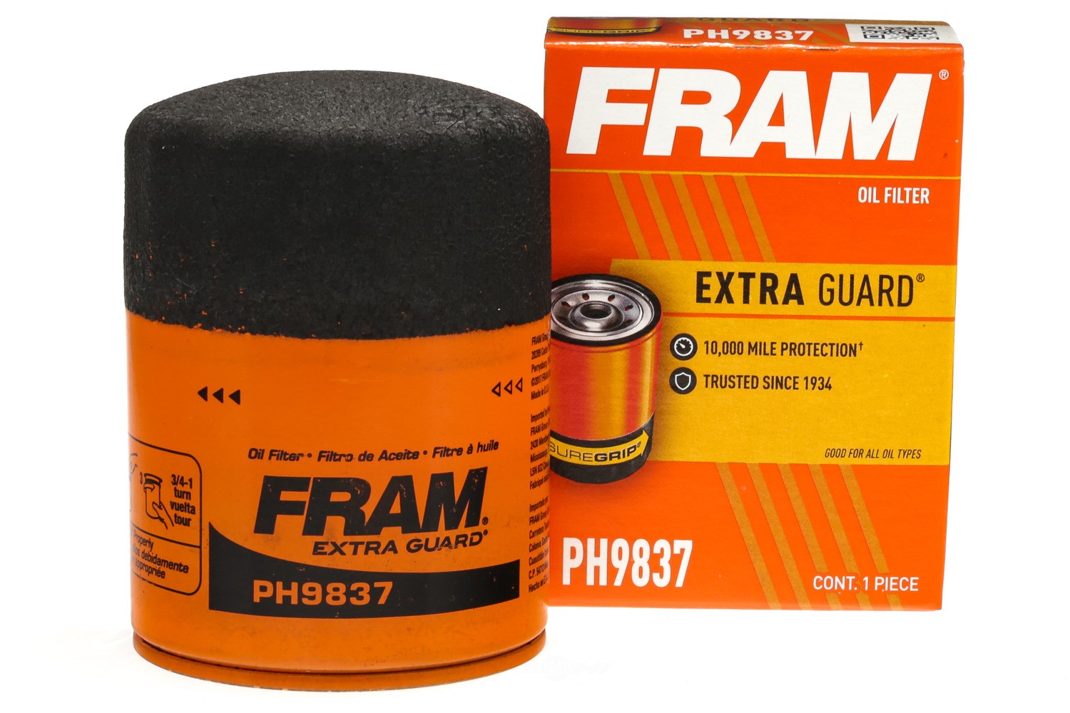 Fram PH9837 SureGRIP Engine Oil Filter - See fitment chart
