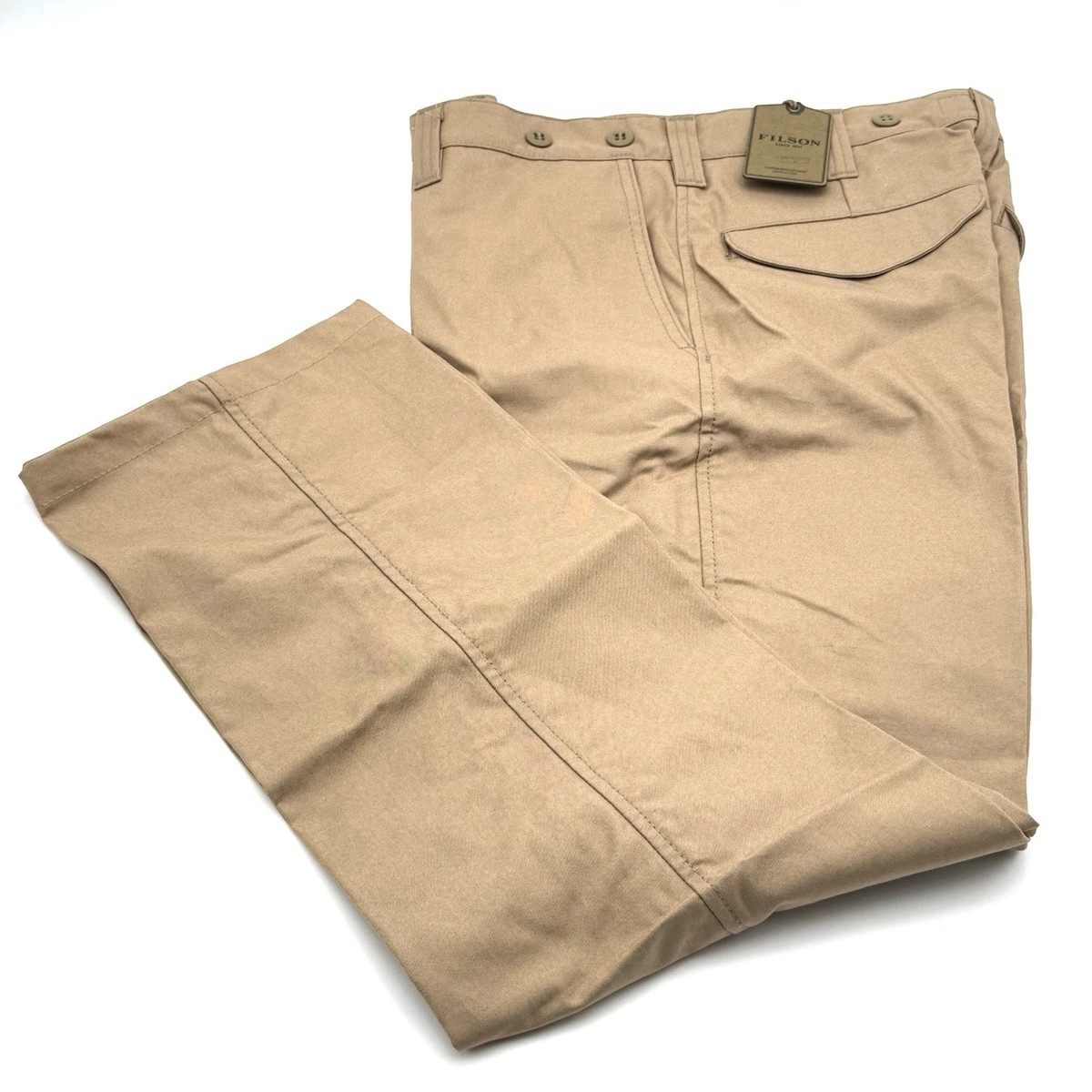 Filson Dry Shelter Cloth Pant Men's 33x31 Hemmed Camel 11010763