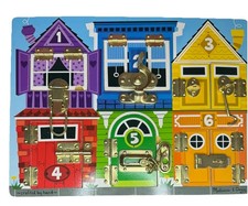 Melissa  Doug Latches Sensory Toy Board Educational