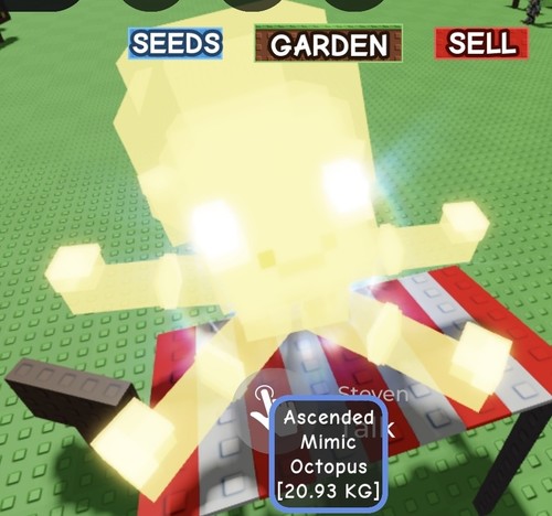 IMITACIÓN ASCENDIDA *SÚPER RARO* PULPO Crecer 🪴 Un jardín
