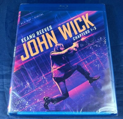 John Wick Chapters 1-3 Blu-ray + Digital SEALED Keanu Reeves Chapter 2 3