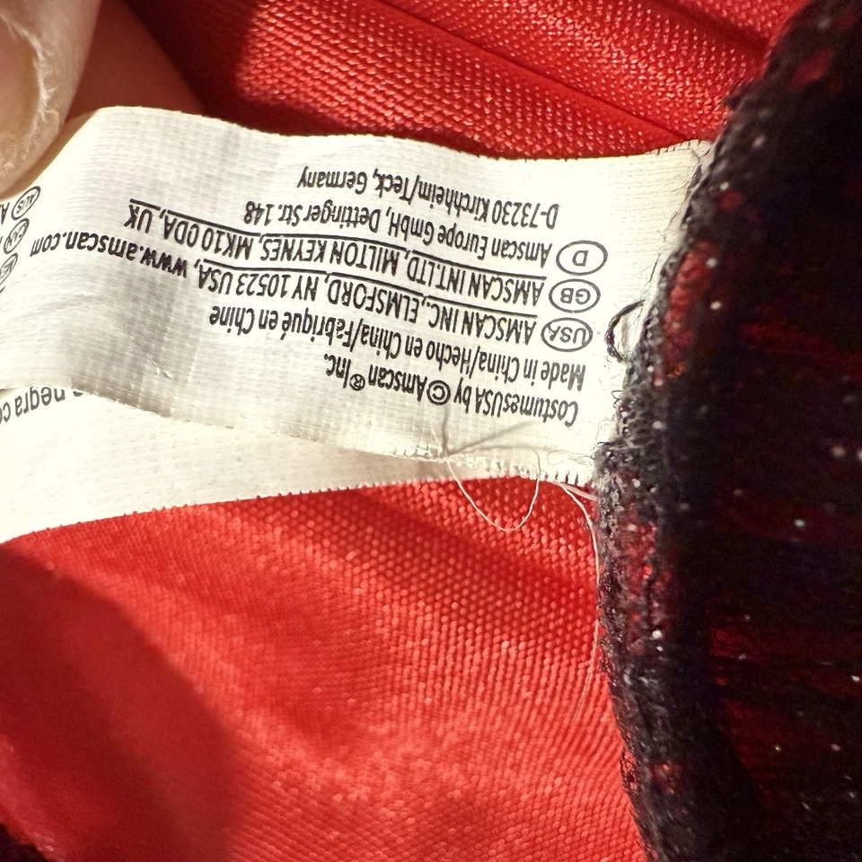 Костюм танцовщицы фламенко красный и черный Amscan — детский размер средний (8–10) - Изображение 3 из 4