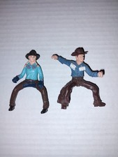 Schleich Horse Rider Cowgirl Cowgirl Blonde Rodeo Man Human Retired Lot Of 2