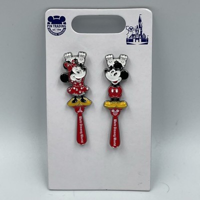 50. Disney Parks Pins   Mickey & Minnie Mouse Rückenkratzer Pin Anstecker   Neu